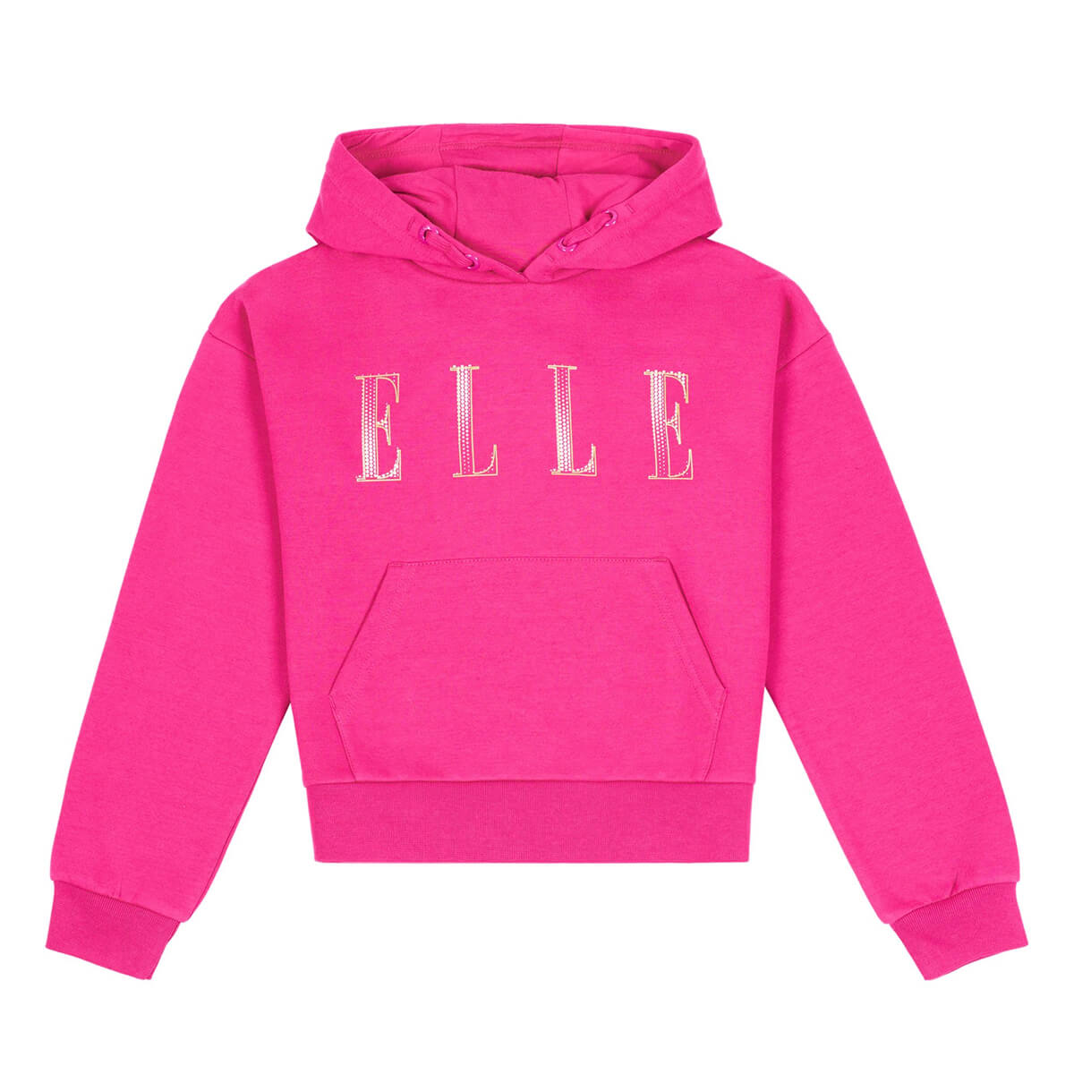 Elle Girls Berry Logo Oversize Hoodie