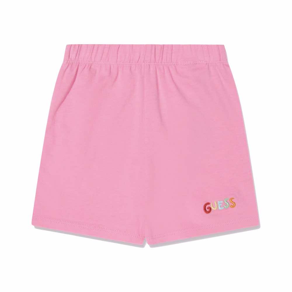 Guess Baby Girls Multi-colour Babysuit and Shorts Combo Set