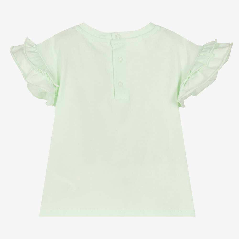 Guess Baby Girls Green Giraffe T-Shirt