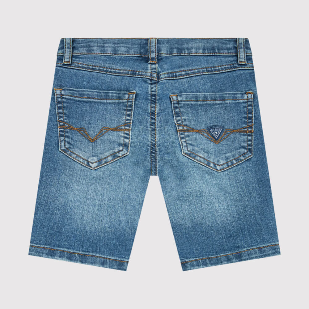 Guess Boys Navy Denim Shorts Core