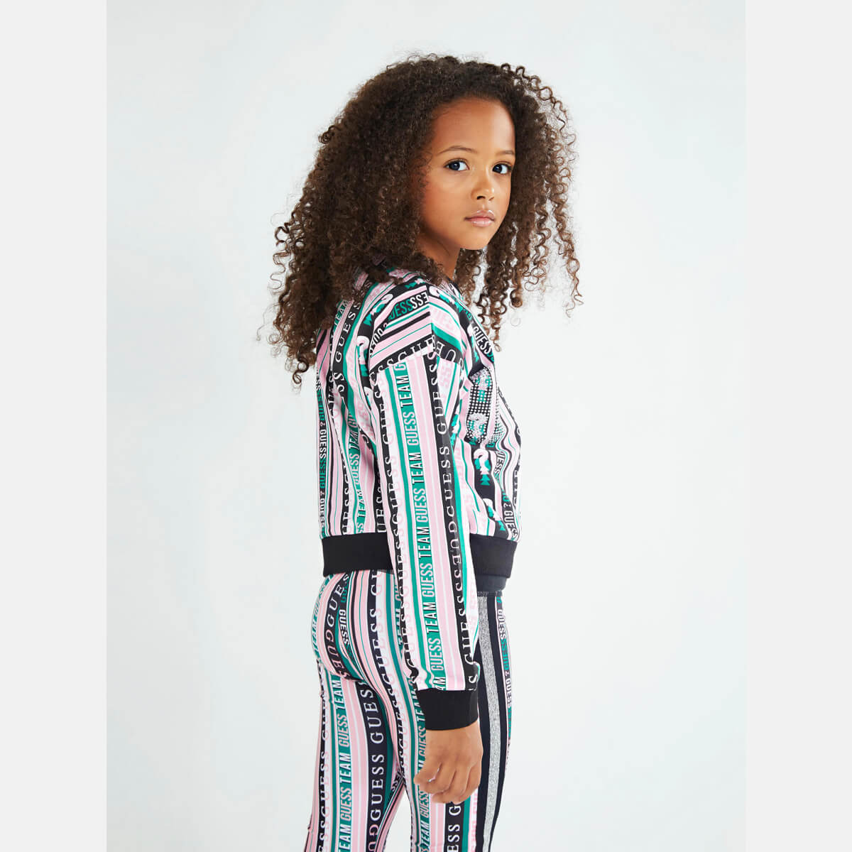 Guess Girls Multi-colour Stripes Sweatshirt