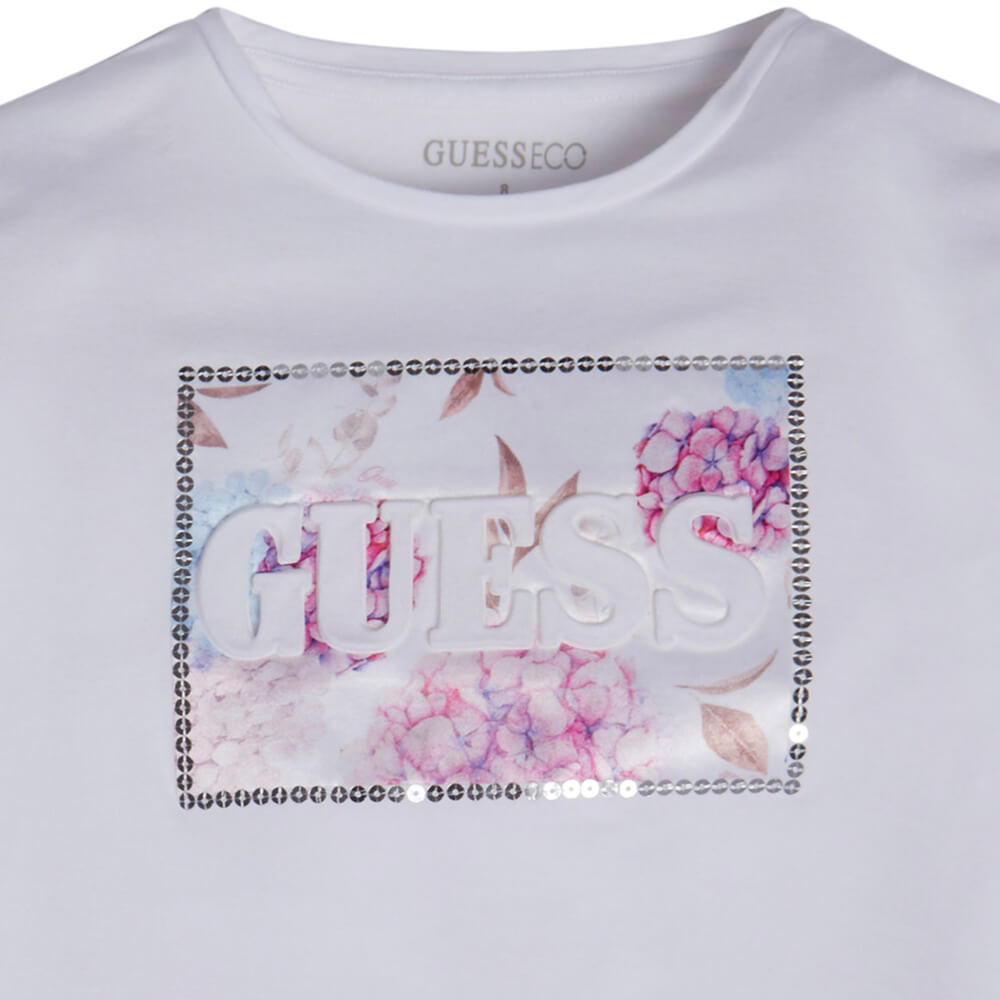 Guess Girls White High-Low T-Shirt