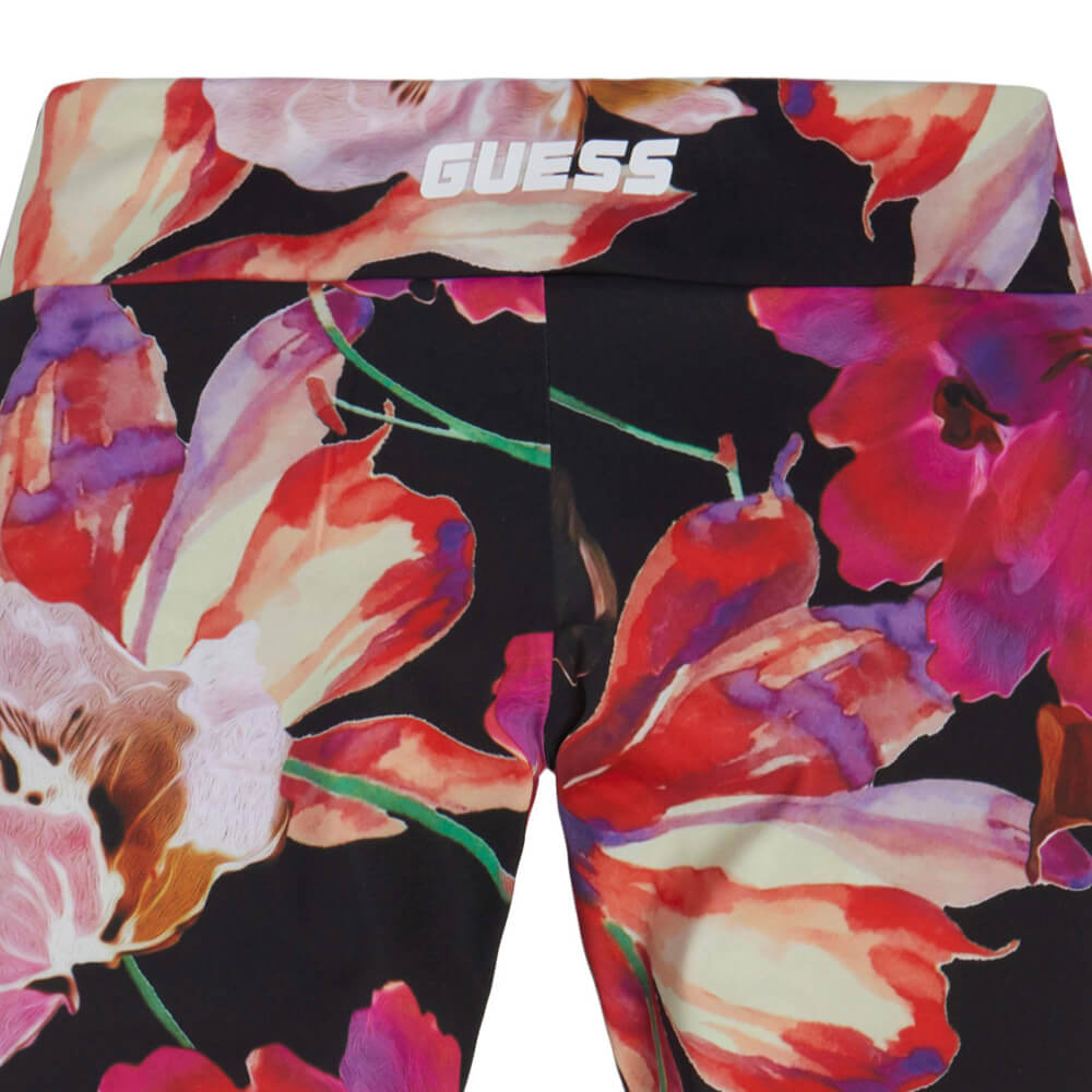 Guess Girls Pink & Black Leggings