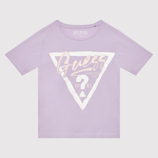 Guess Girls Purple Midi T-Shirt