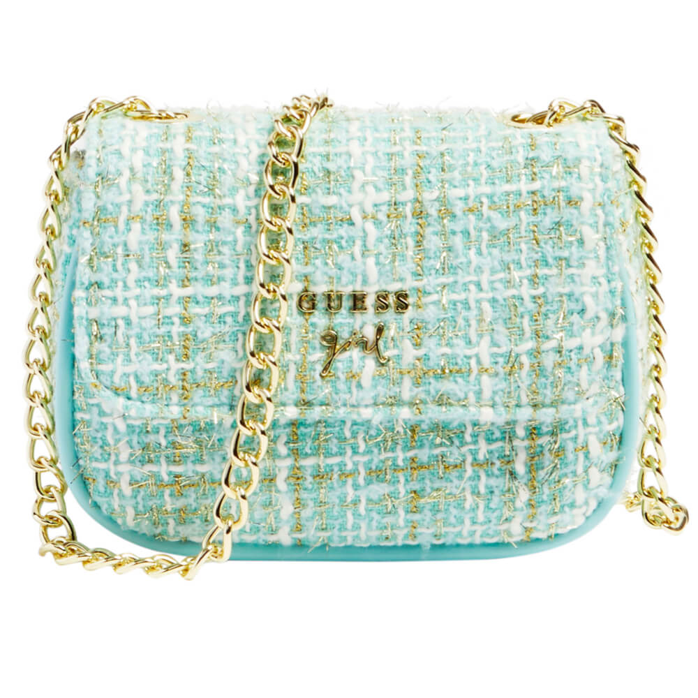Guess Girls Blue & White Mini Convertible Crossbody Bag