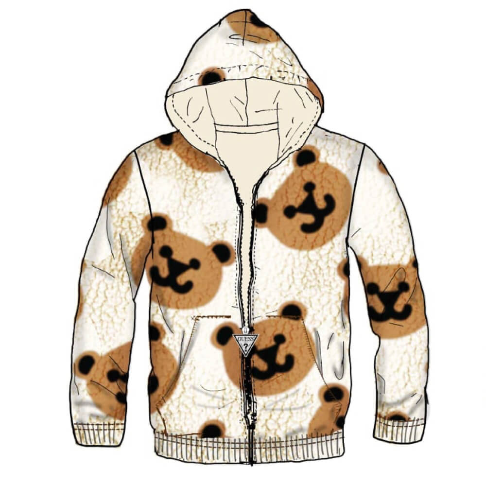 Guess Girls Black Padded Hoodie