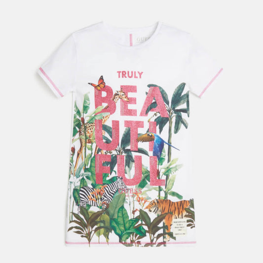Guess Girls White Tunique T-Shirt