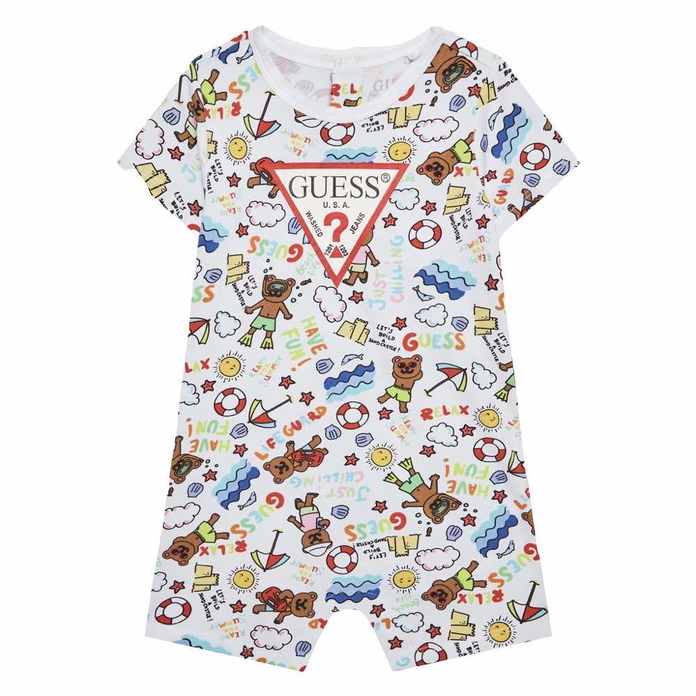 Guess Unisex Multi-colour Jersey Babysuit