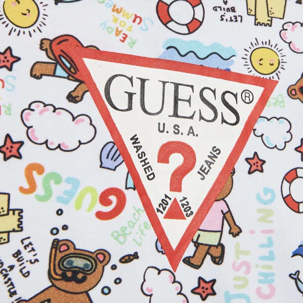 Guess Unisex Multi-colour Jersey Babysuit