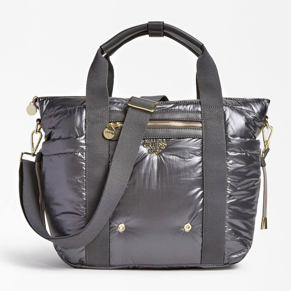 Guess Unisex Black Babys Changing Bag With Mat