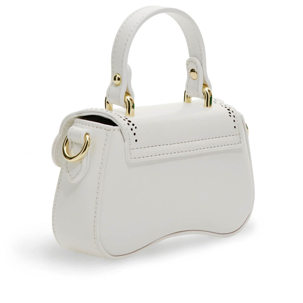 Guess Girls White Crossbody Flap Bag