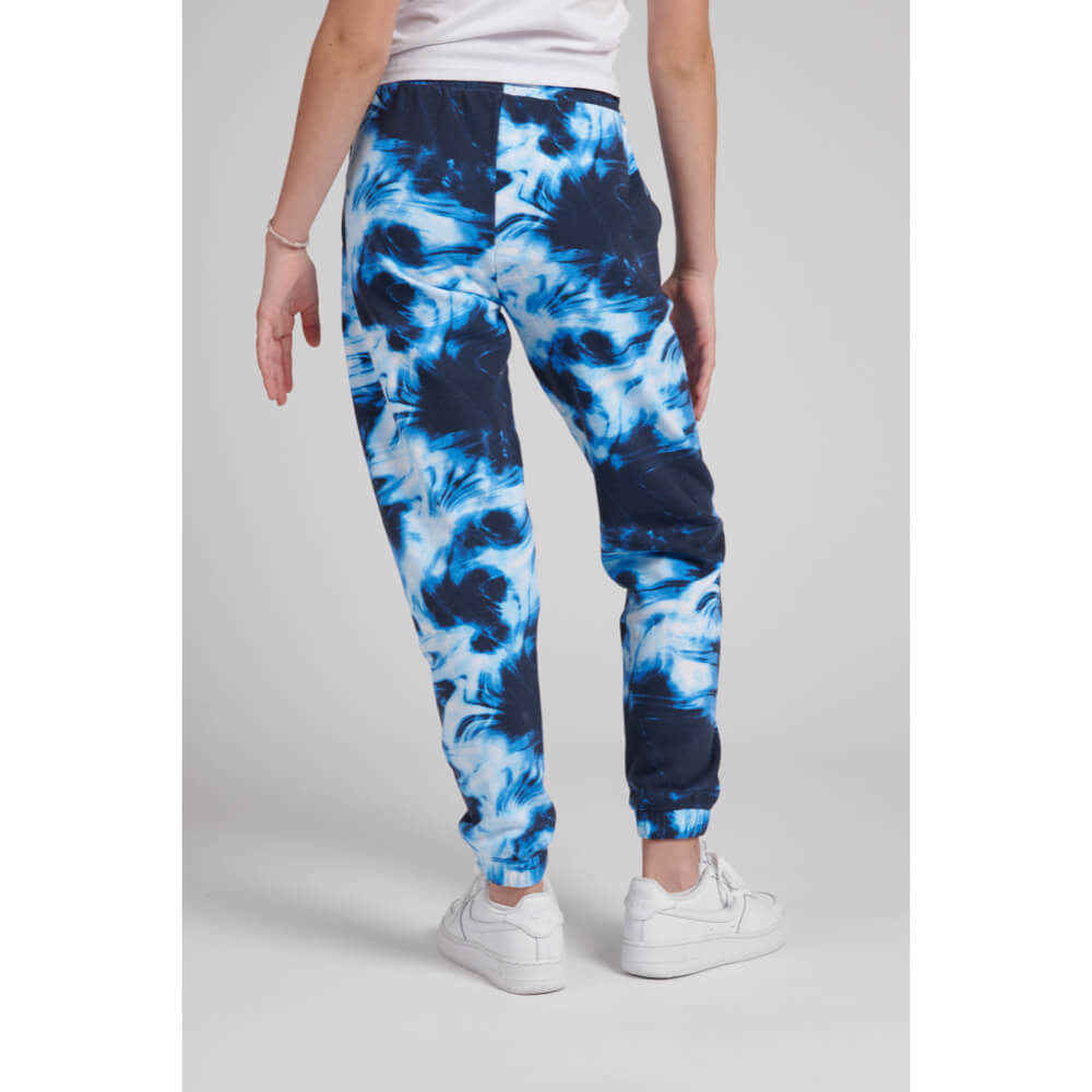 Juicy Couture Girls Blue & Multi Marbel Print Loose Joggers