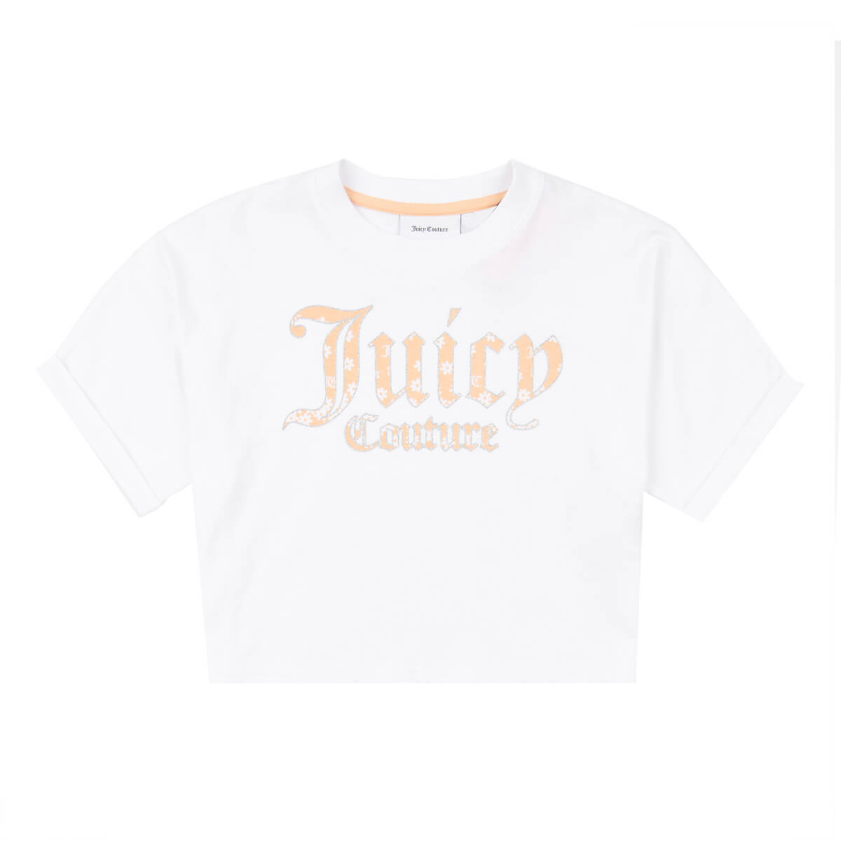 Juicy Couture Girls White Juicy Artwork T-Shirt