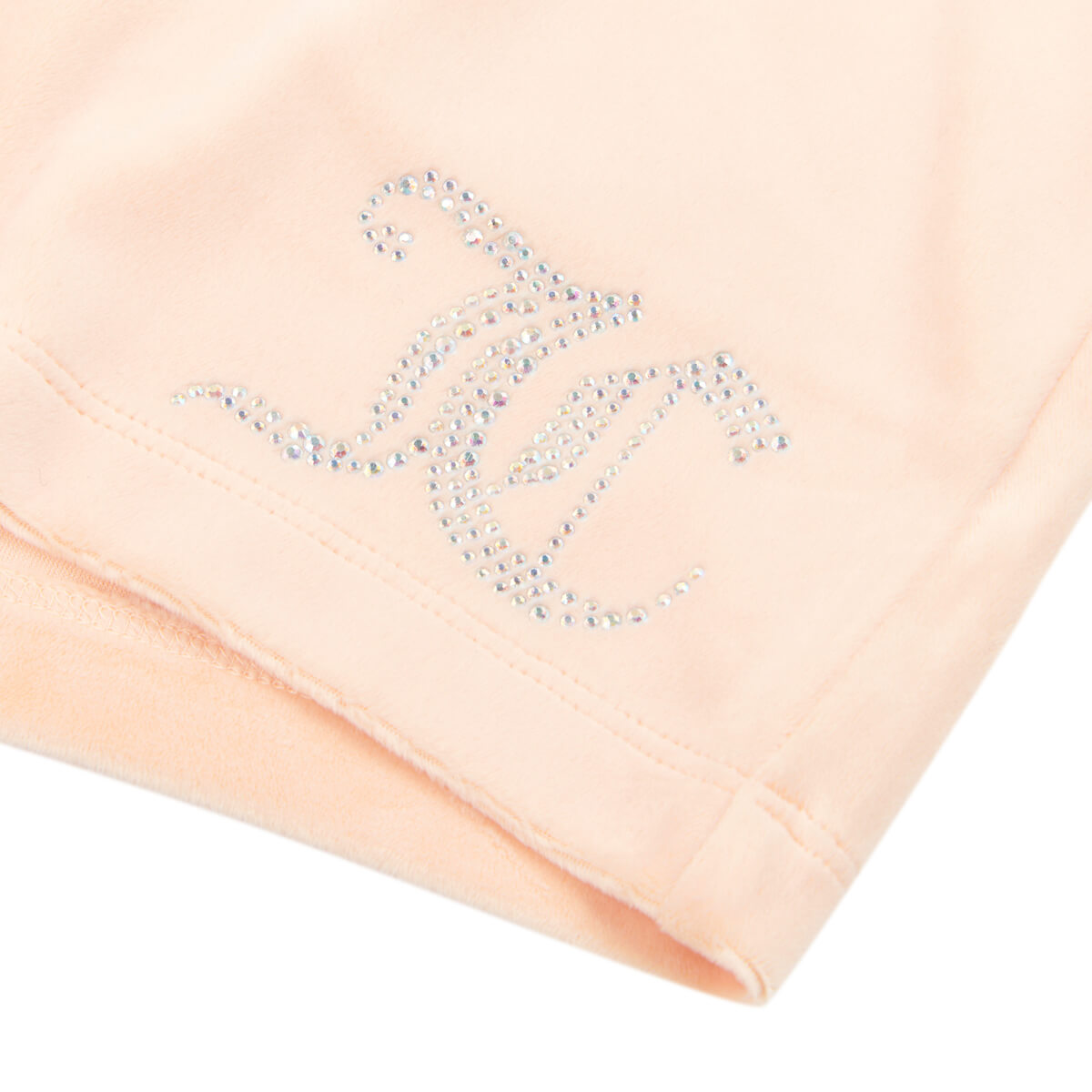 Juicy Couture Girls Orange Velour Shorts