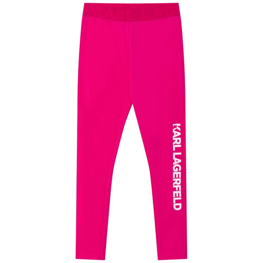 Karl Lagerfeld Girls Pink Leggings