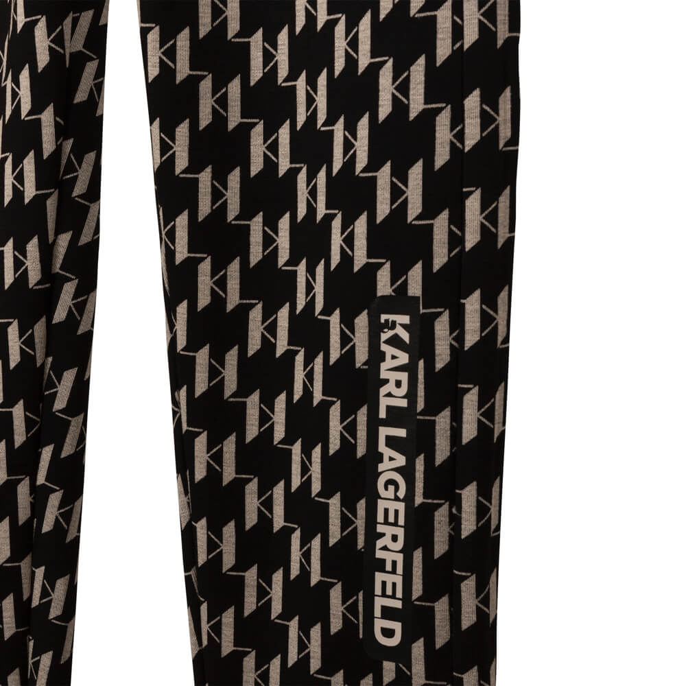 Karl Lagerfeld Girls Black & White Jogging Bottoms