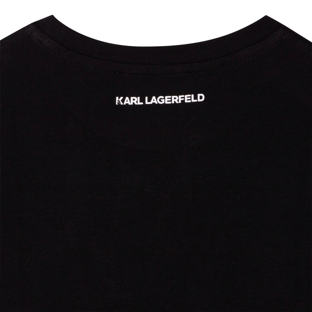 Karl Lagerfeld Girls Black Short Sleeves T-Shirt