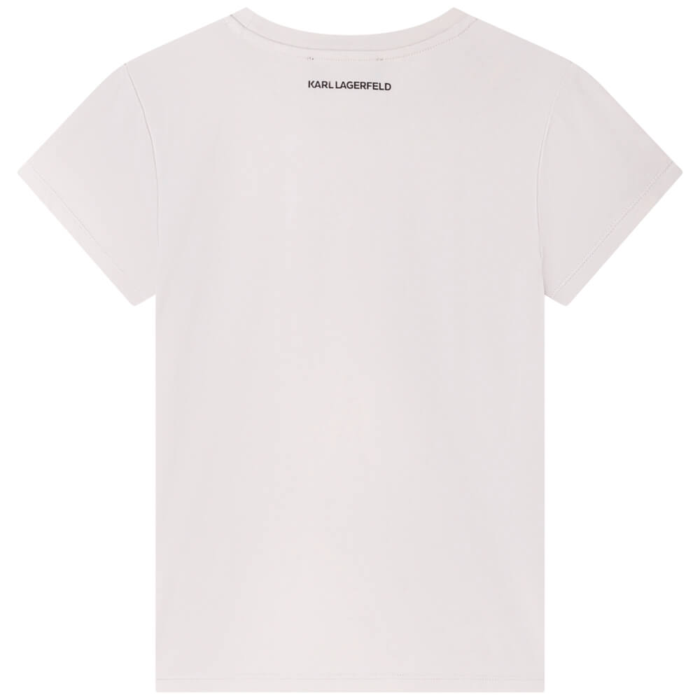 Karl Lagerfeld Girls Dark Blue Short Sleeves T-Shirt