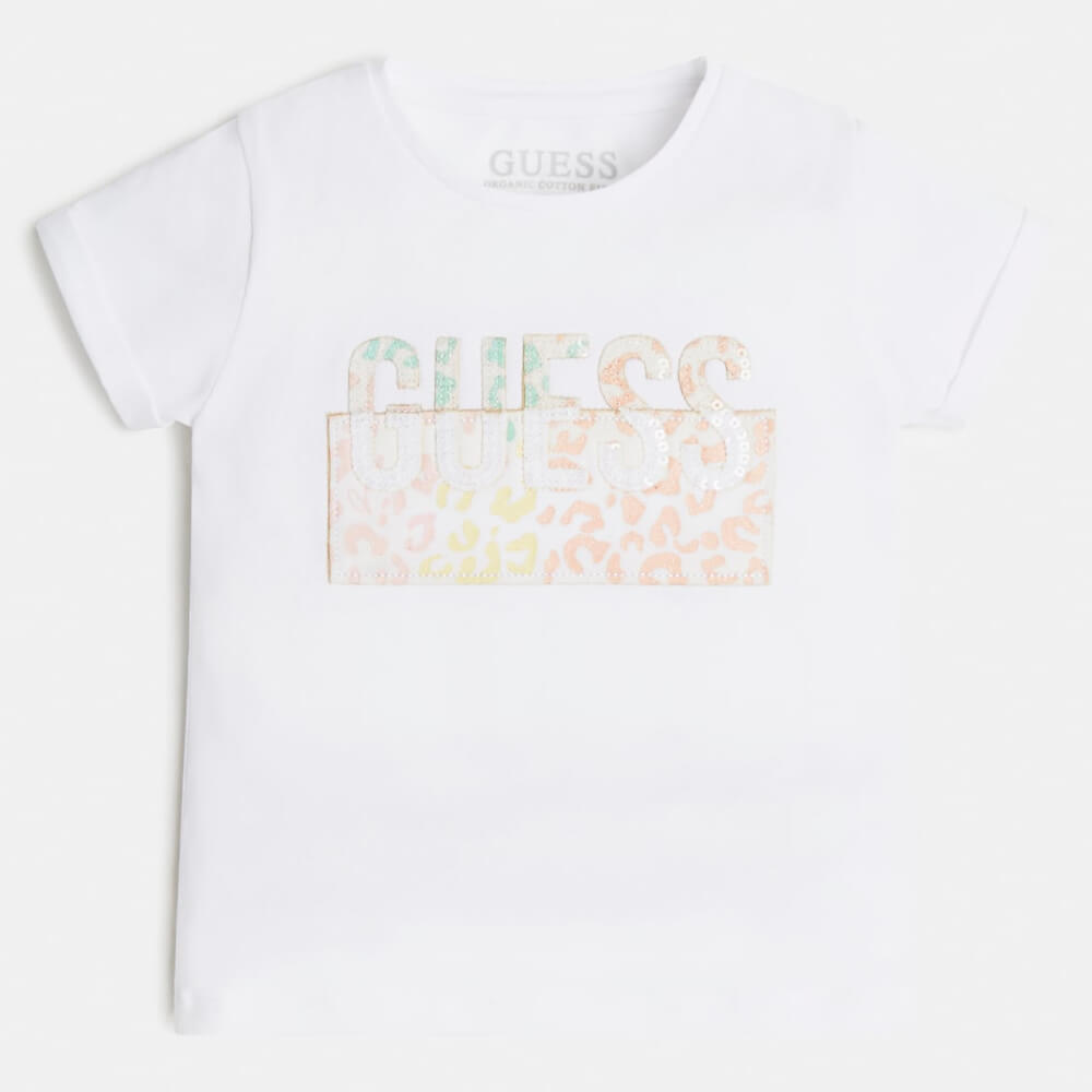 Guess Girls White Logo T-Shirt