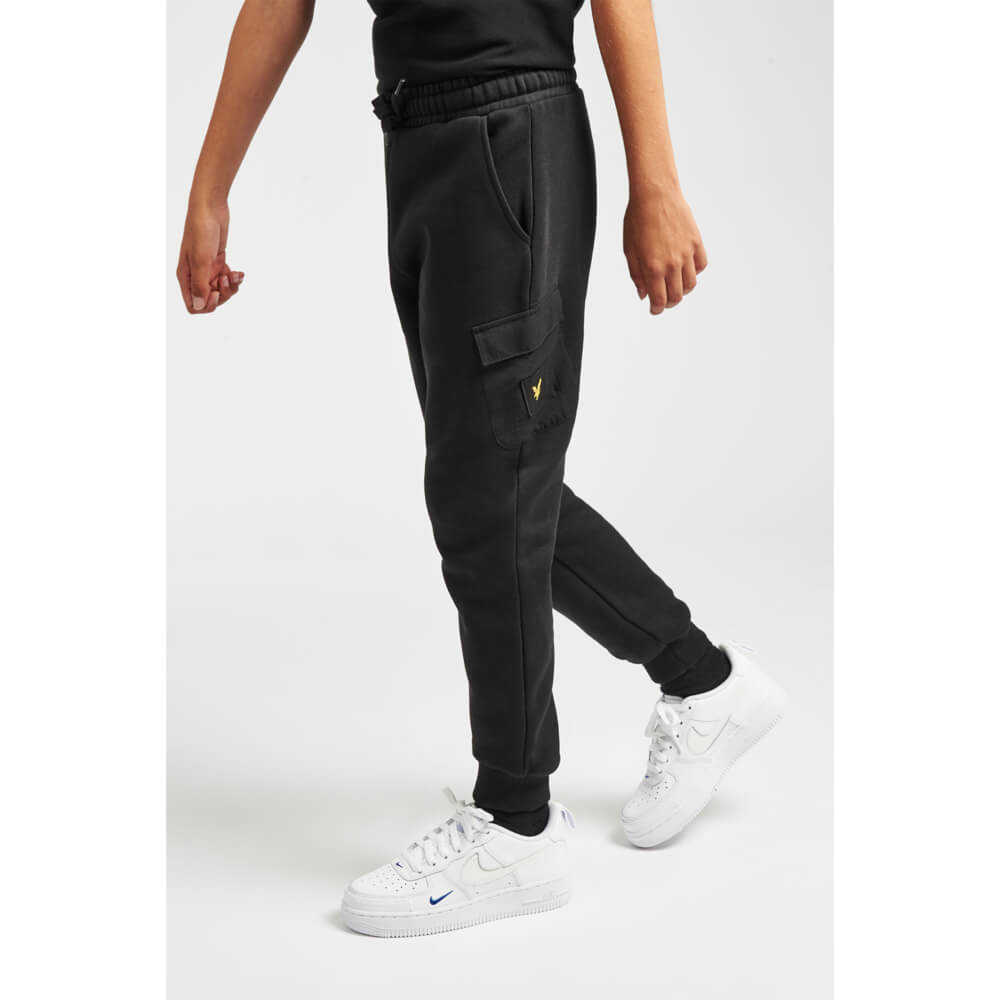 Lyle & Scott Boys Black Joggers With Pockets