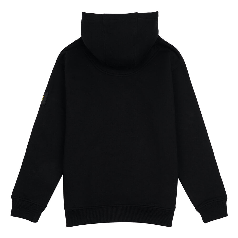Lyle & Scott Boys Black Zip Hoodie With Pocket