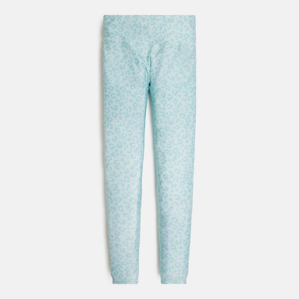 Guess Girls Green & Leopard Microfibre Leggings