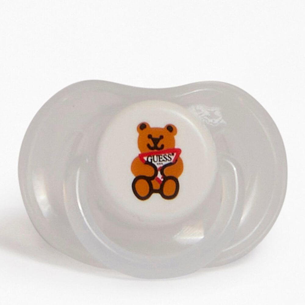 Guess Unisex Brown & Multi-colour Babys Milk Bottles Pacifier and Ribbon