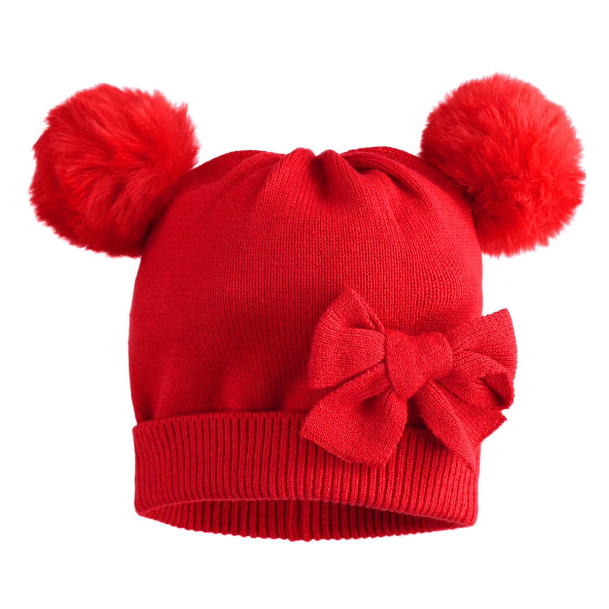 Minibanda Baby Girls Red Hat Without Visor