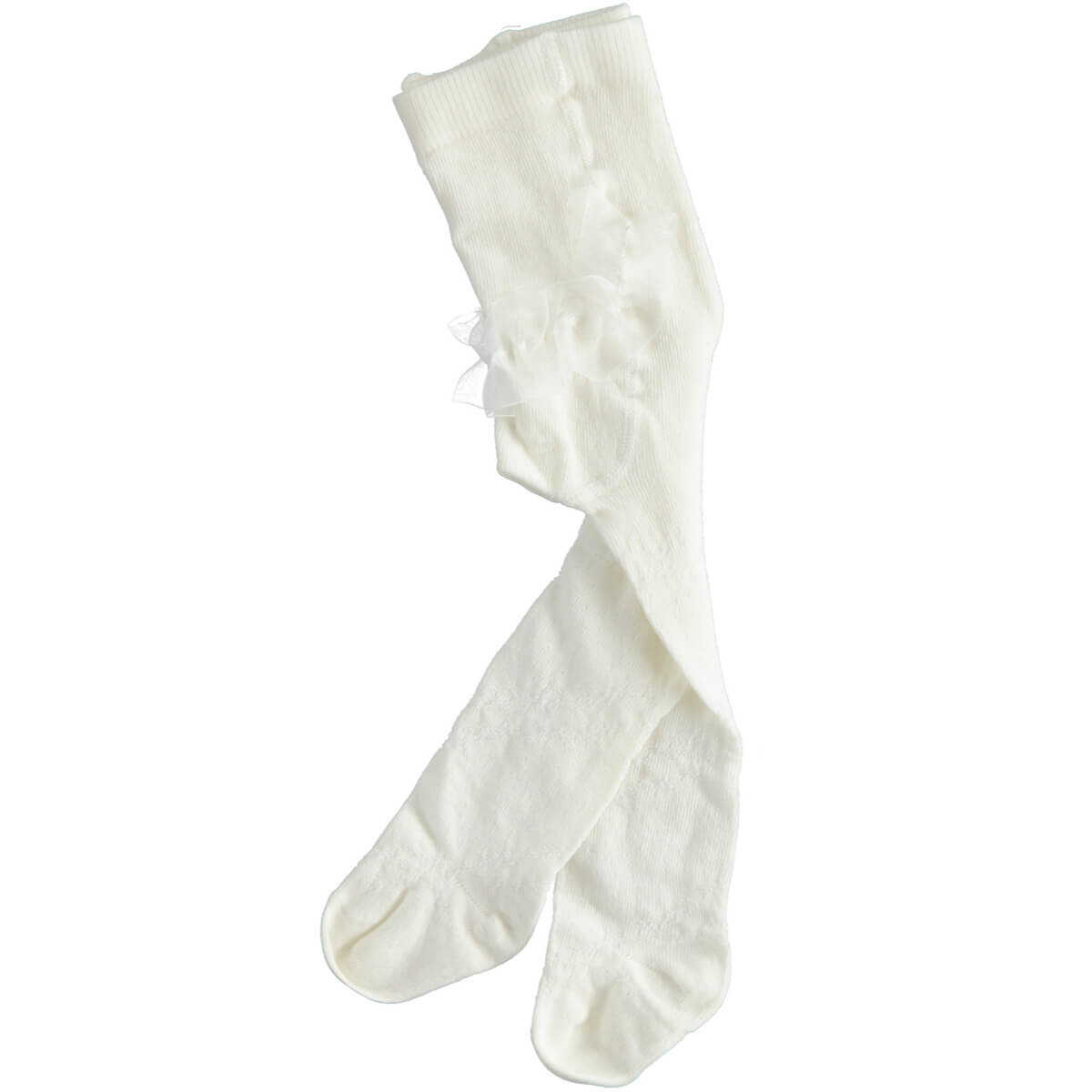 Minibanda Baby Girls Cream Tights