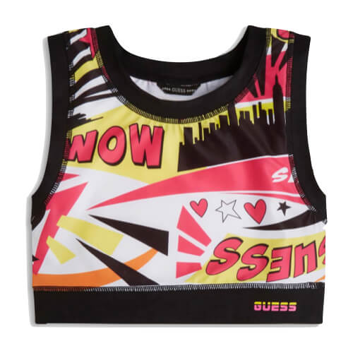 Guess Girls Popstar Yellow Crop Top