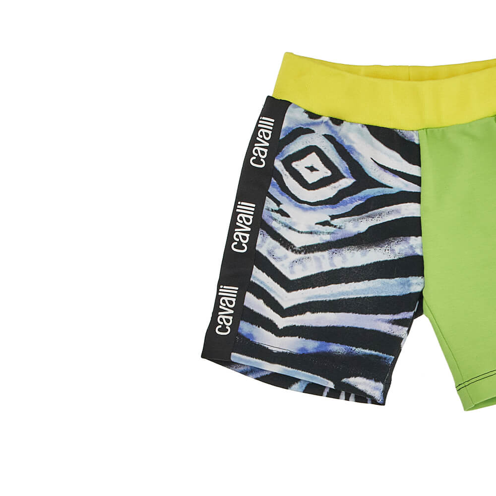Roberto Cavalli Baby Boys Multi-Colour Fleece Shorts