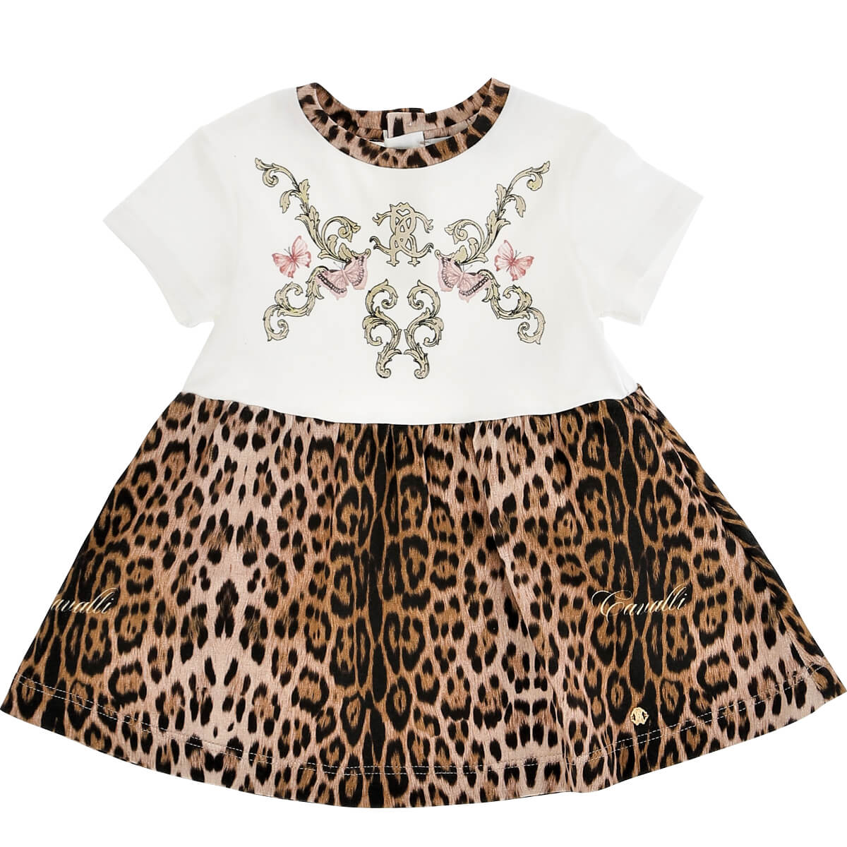 Roberto Cavalli Baby Girls Leopard Dress Heritage Print