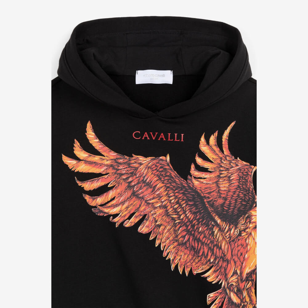 Roberto Cavalli Boys Black Hoodie