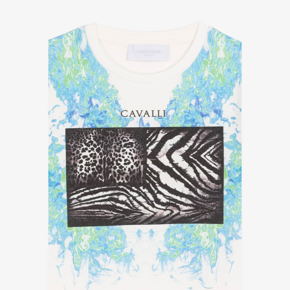 Roberto Cavalli Boys White T-Shirt