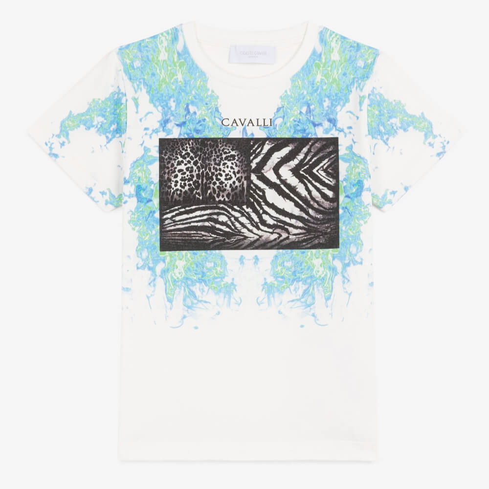 Roberto Cavalli Boys White T-Shirt