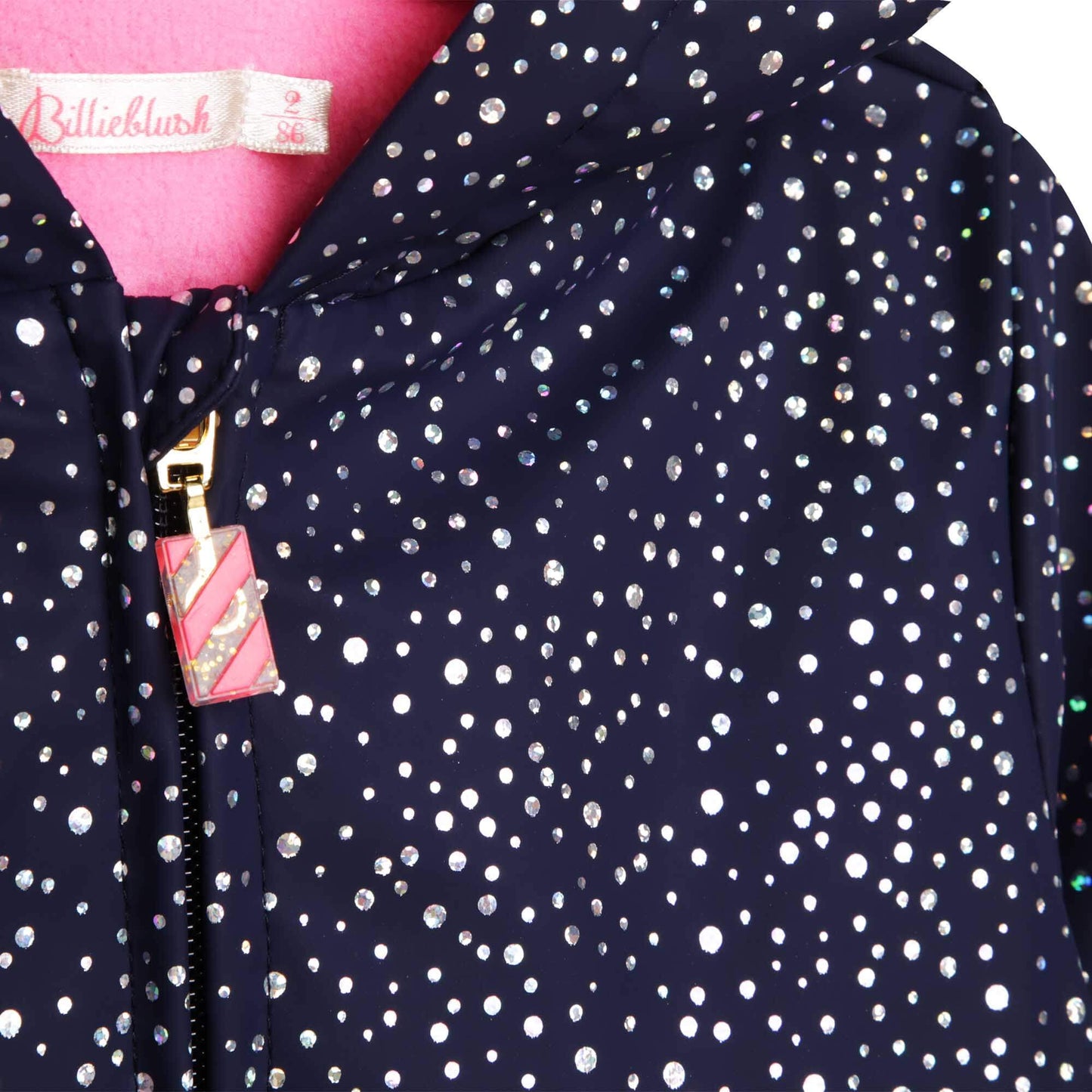 Billieblush Girls Navy Rain Coat