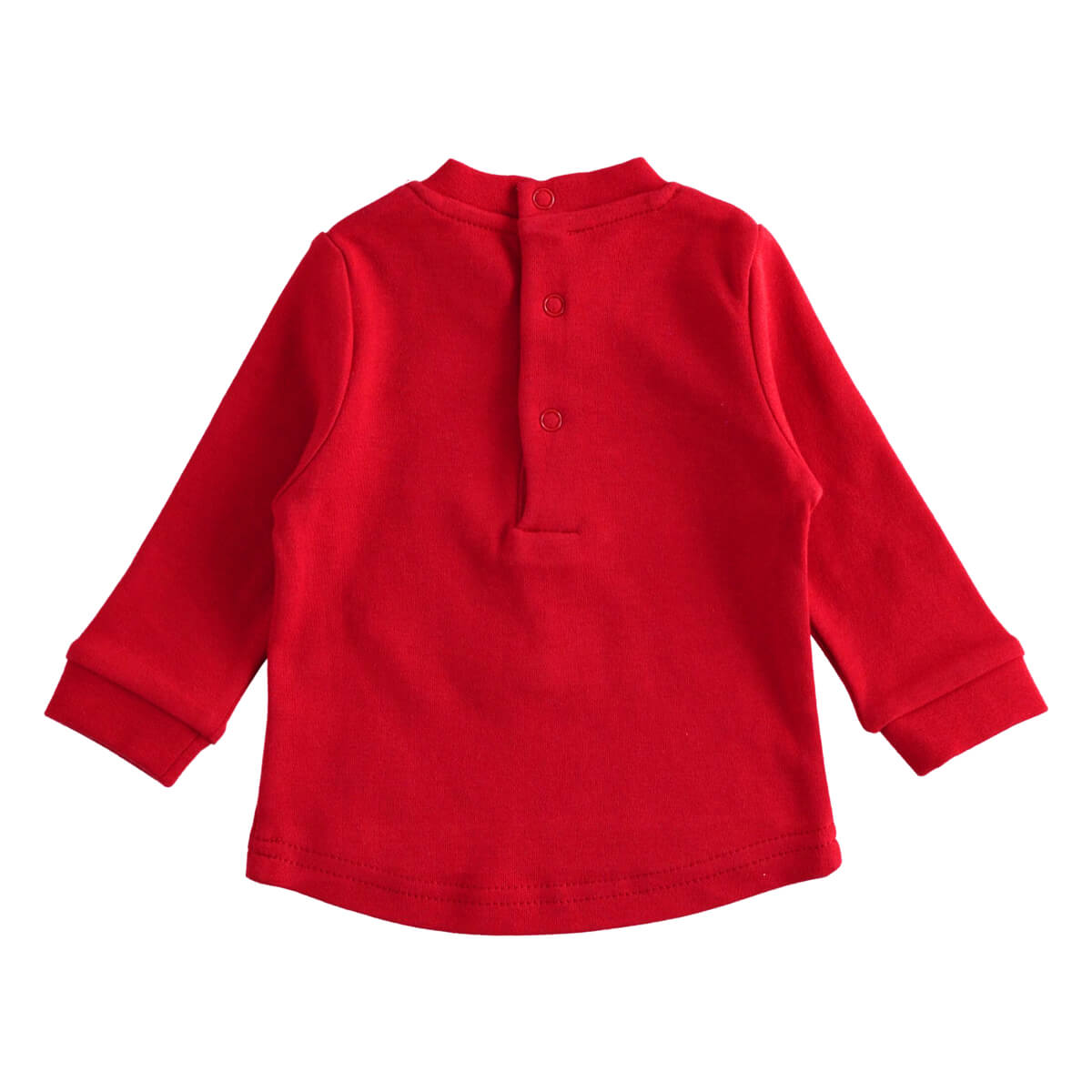 Minibanda Baby Boys Red Long Sleeve Round-Neck Top