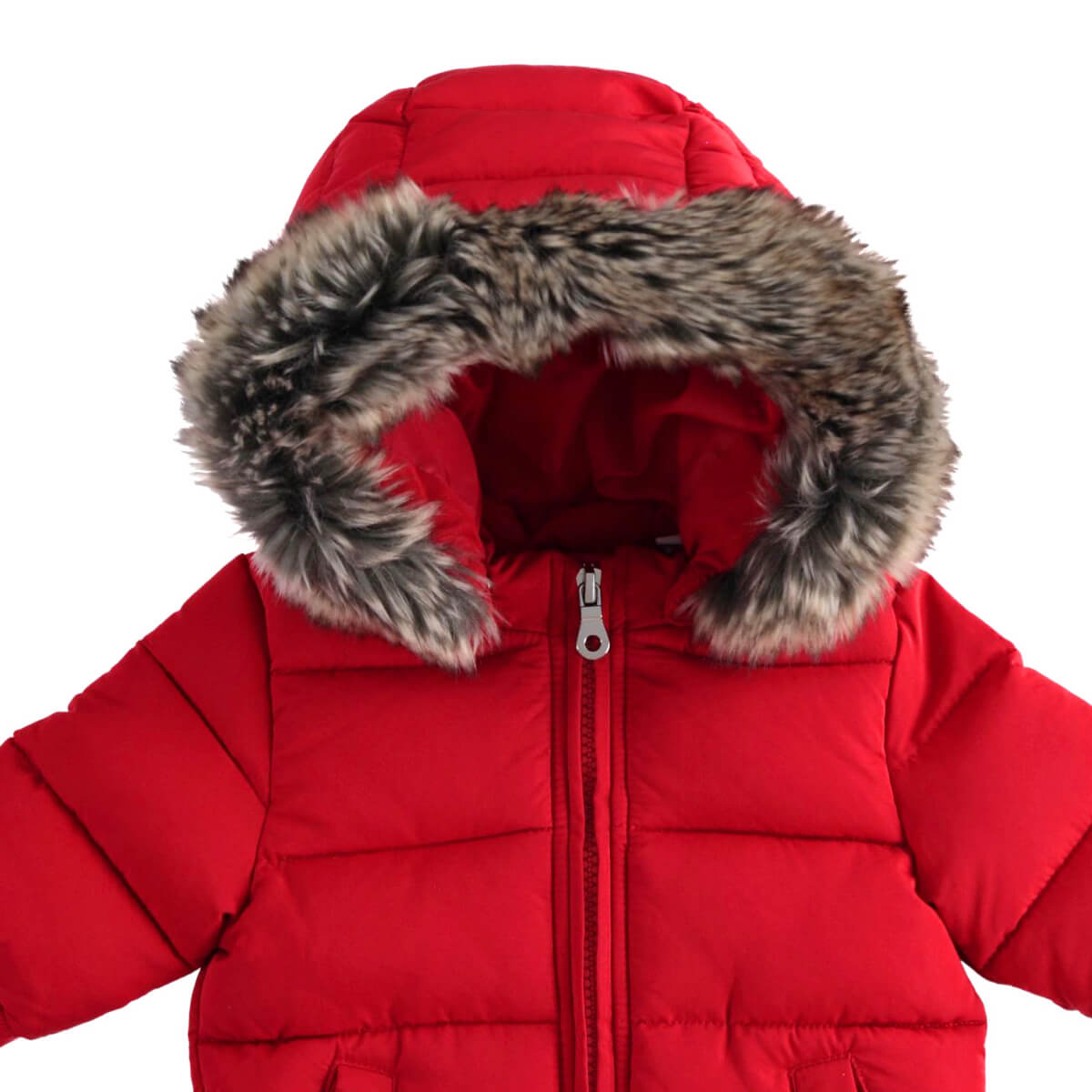 Minibanda Baby Boys Red Thermal Fabric Padded Jacket