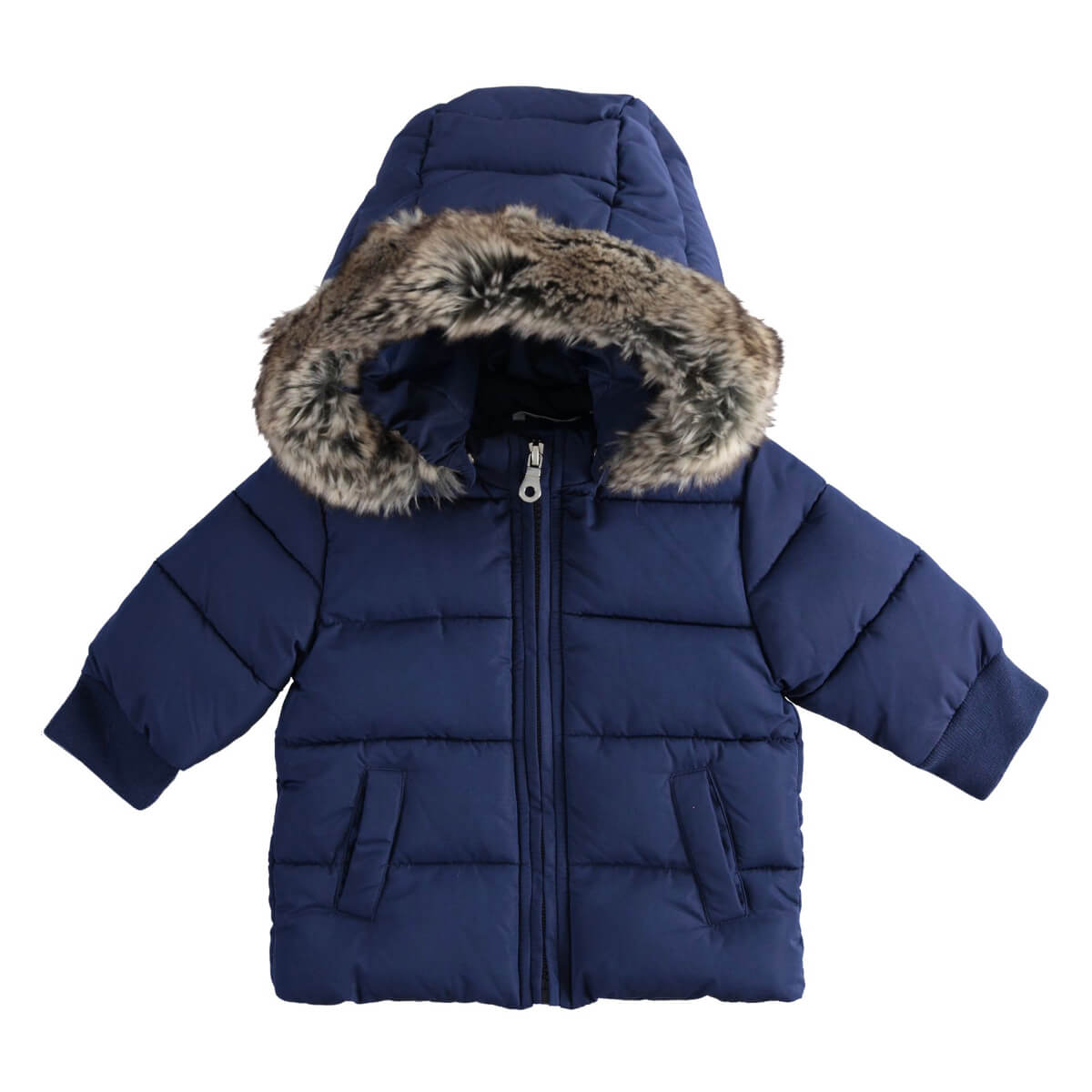 Minibanda Baby Boys Navy Thermal Fabric Padded Jacket
