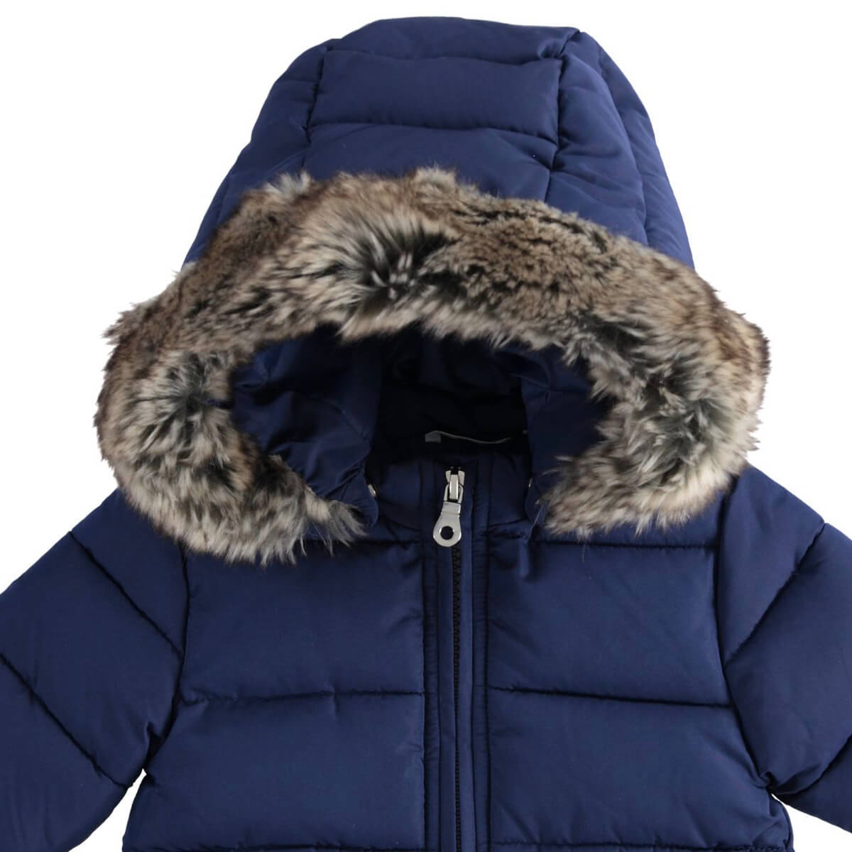 Minibanda Baby Boys Navy Thermal Fabric Padded Jacket