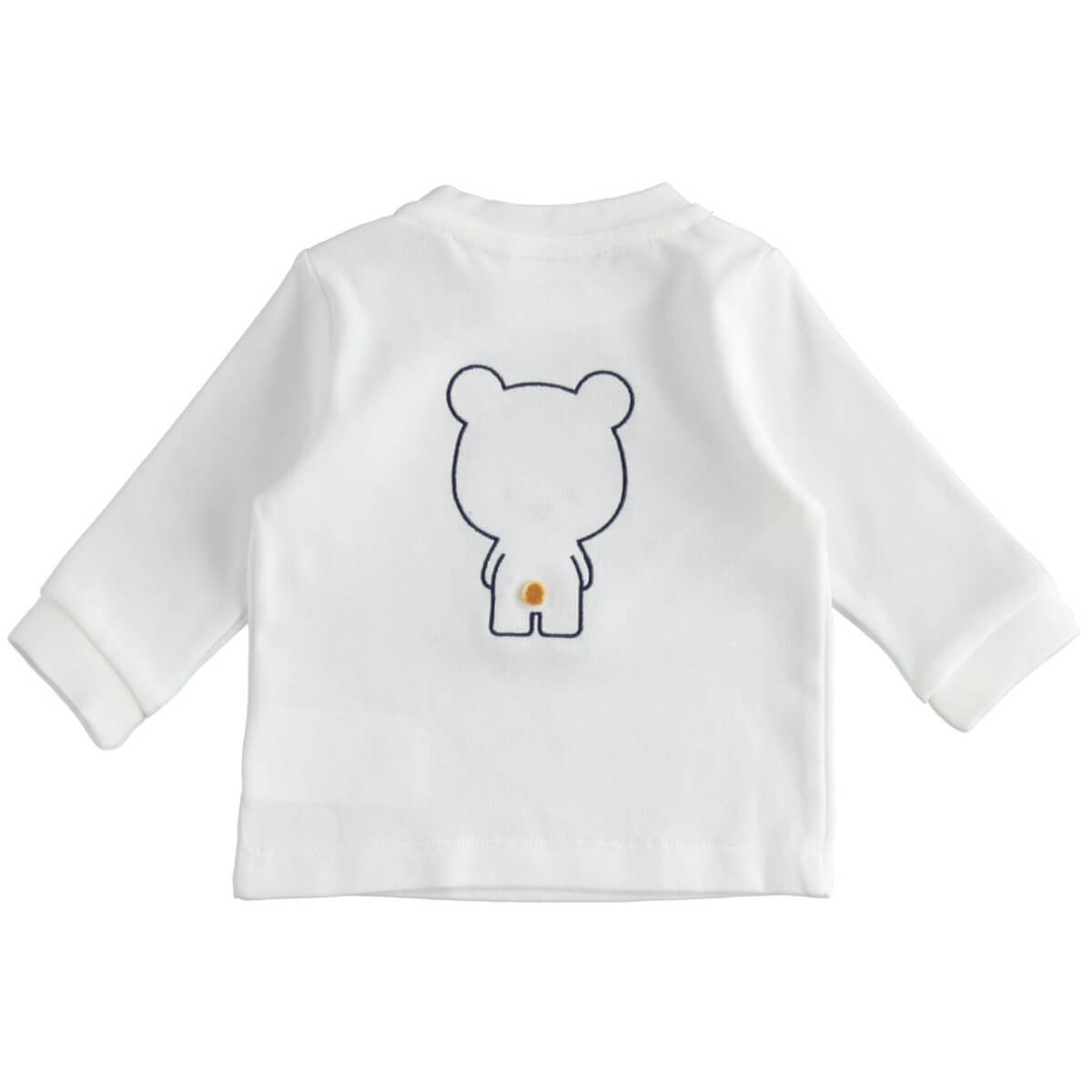Minibanda Baby Boys Cream Long Sleeved Babysuit Set