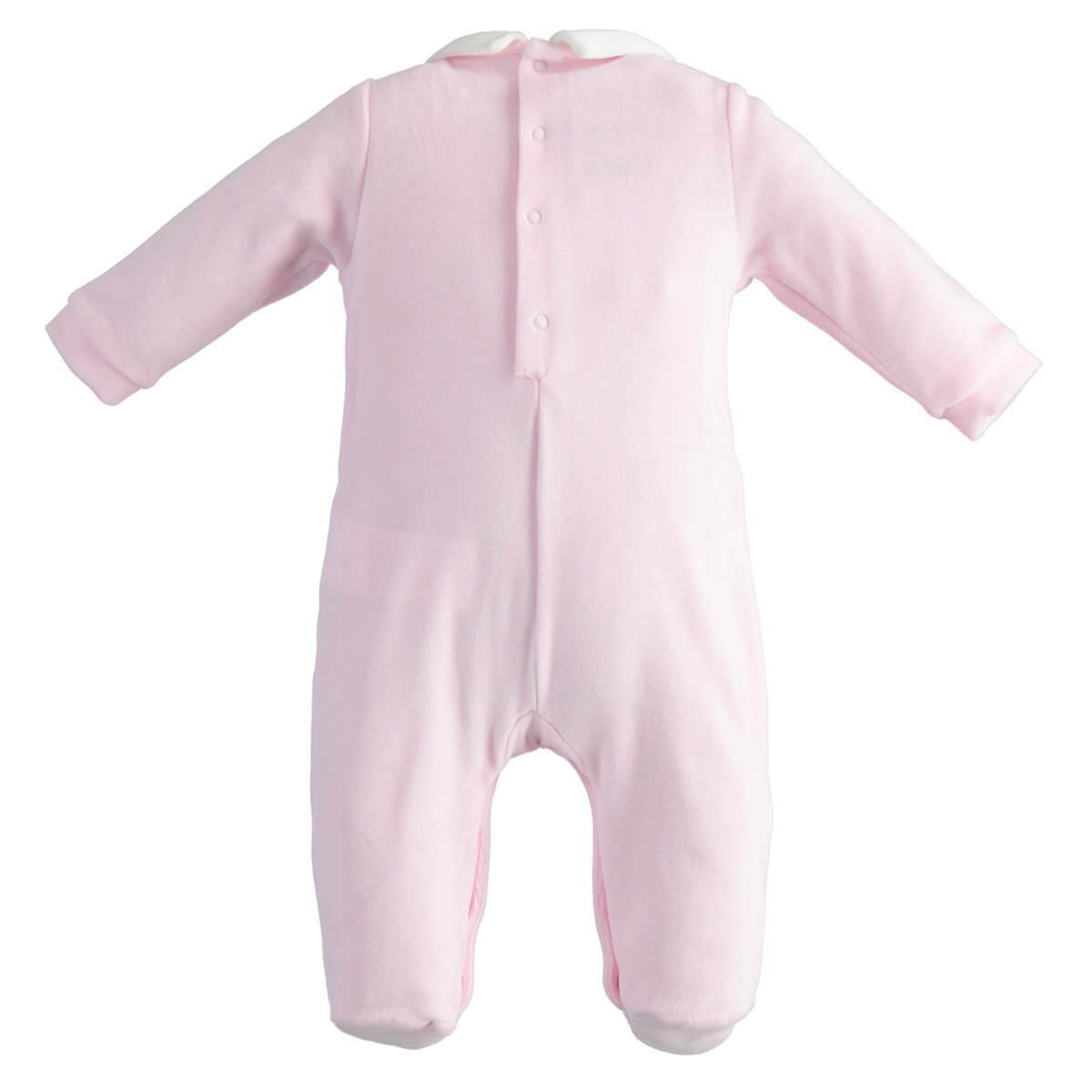 Minibanda Unisex Pink Romper With Feet