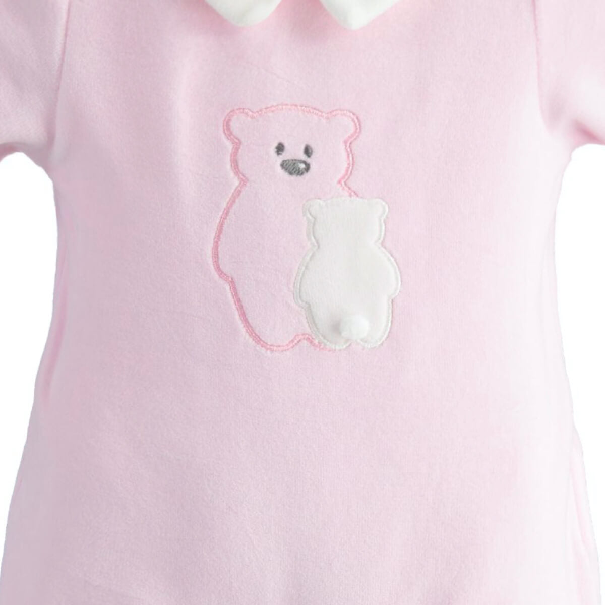 Minibanda Unisex Pink Romper With Feet