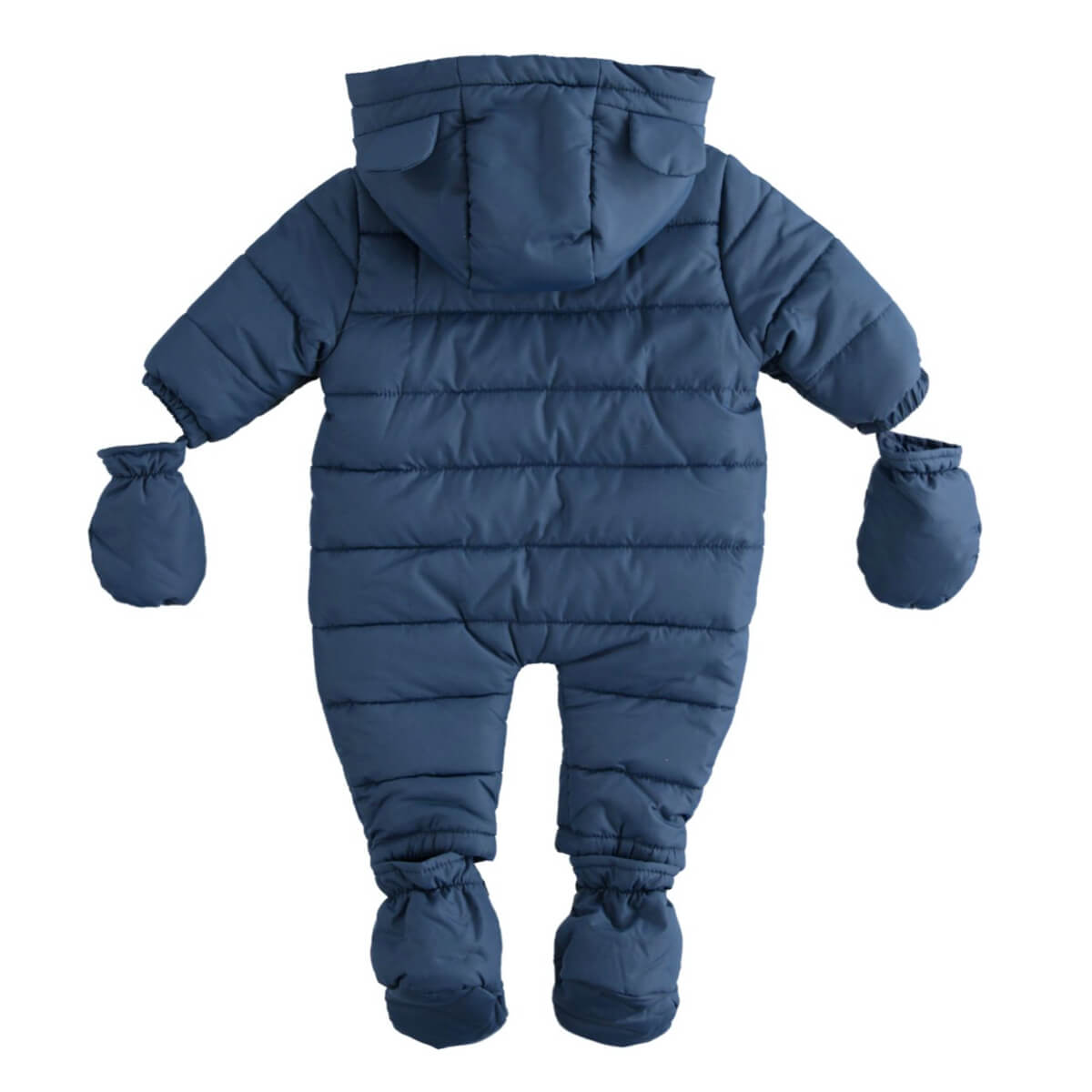 Minibanda Baby Boys Blue Padded Thermal Babysuit