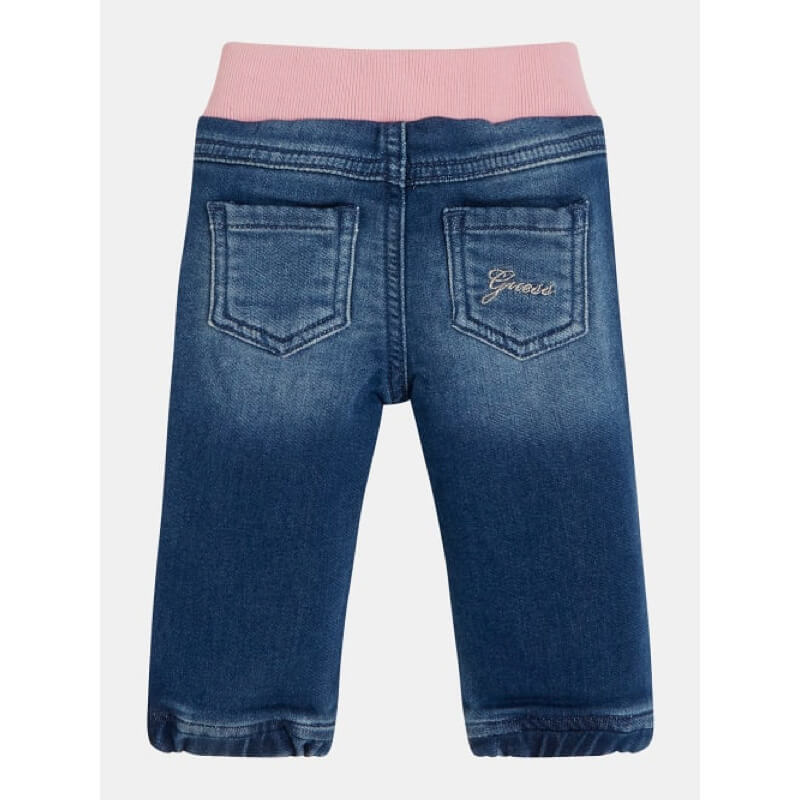 Guess Baby Girls Indigo Soft Wash Blue Pull-on Jeans