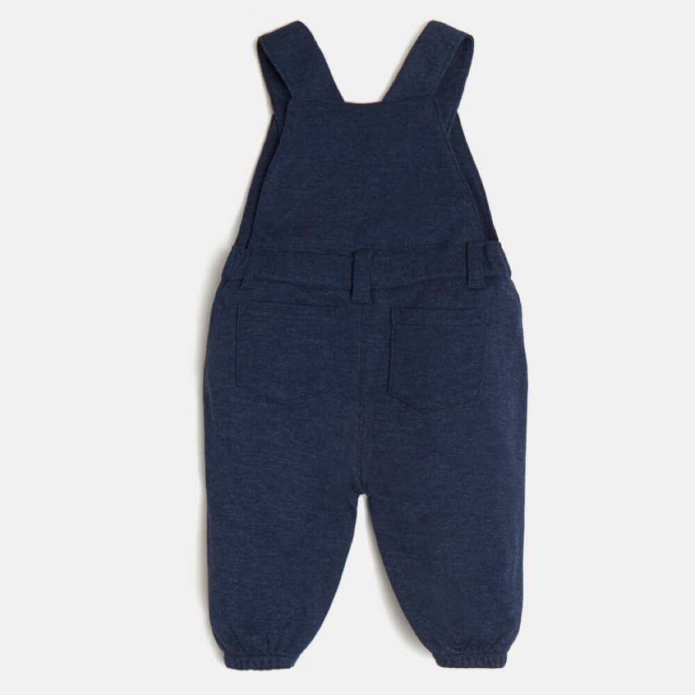 Guess Baby Boys Navy & White Babysuit And OverallsCombo Set