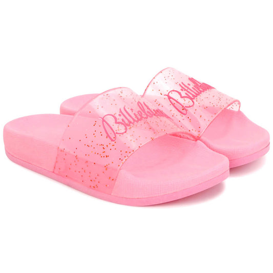 Billieblush Girls Pink Aqua Slides