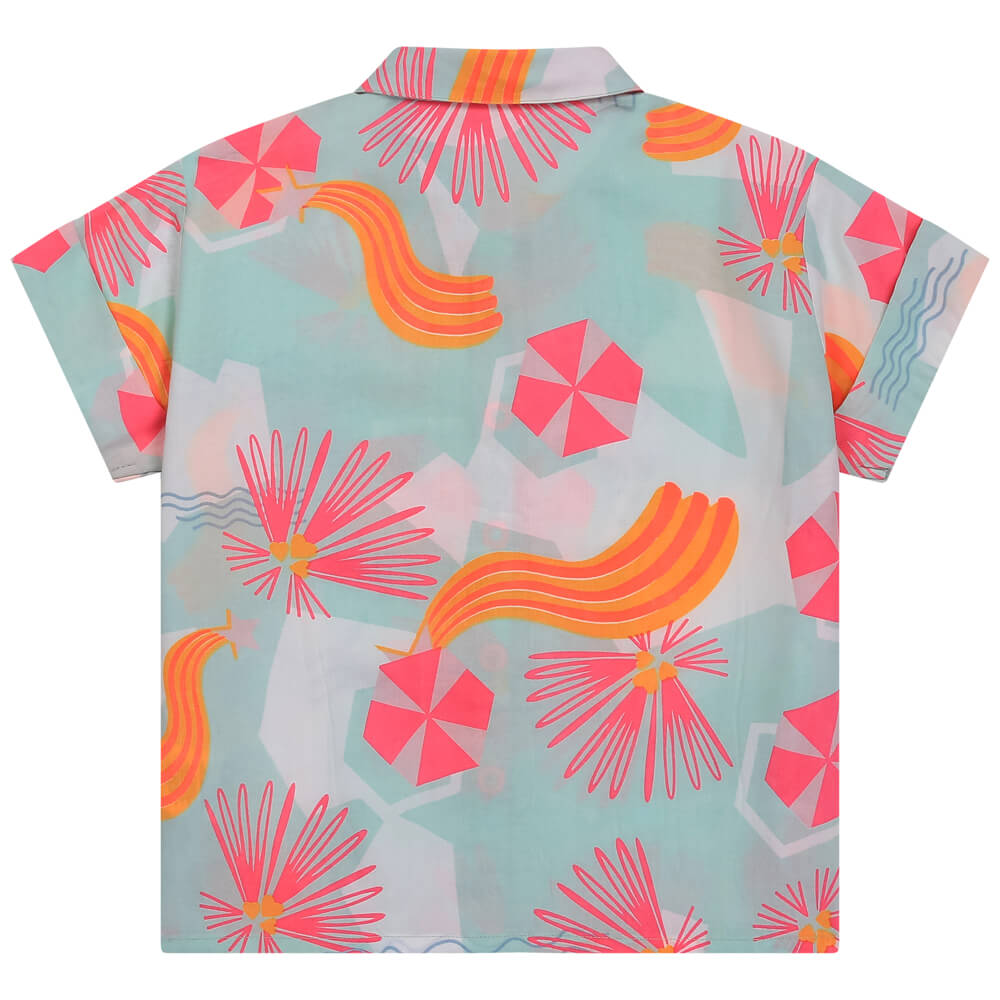 Billieblush Girls Neon Pink Blouse
