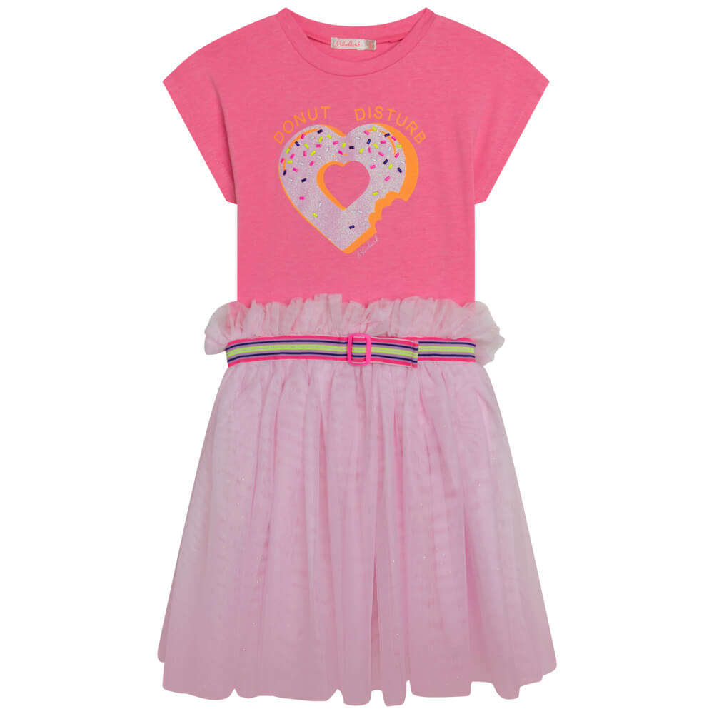 Billieblush Girls Neon Pink Dress
