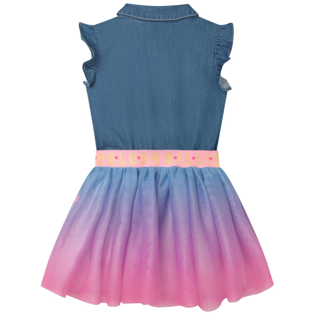 Billieblush Girls Blue Short Sleeved Dress